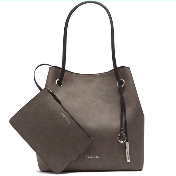 Calvin Klein Handbags - CALVIN KLEIN Gabrianna Bubble Lamb Reversible Tote